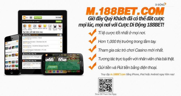 Tải và cài đặt App 188Bet apk Mobile cho Android và iOS