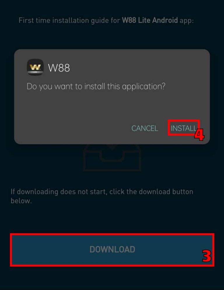 W88 Lite App | Android & iOS Mobile Download – Get Free RM30