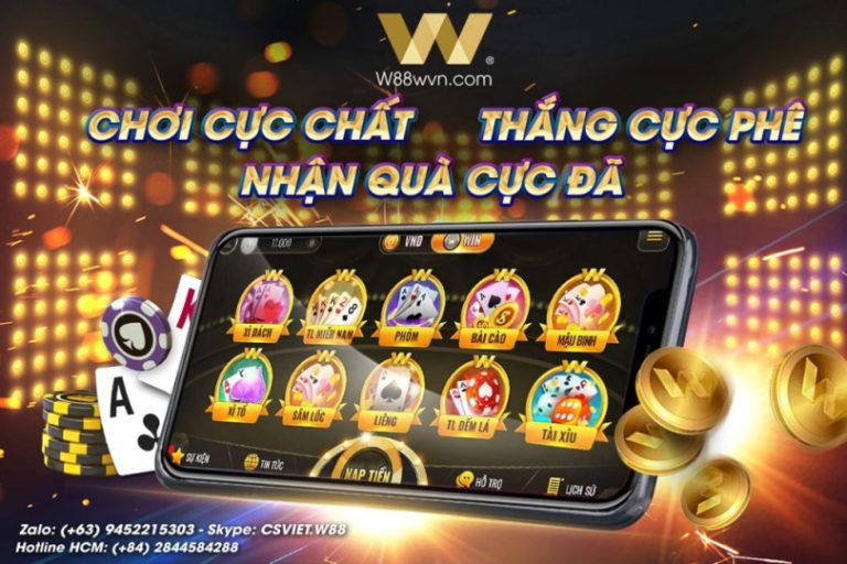 Game bài W88 – Chơi cực chất, thắng cực phê, nhận quà cực đã