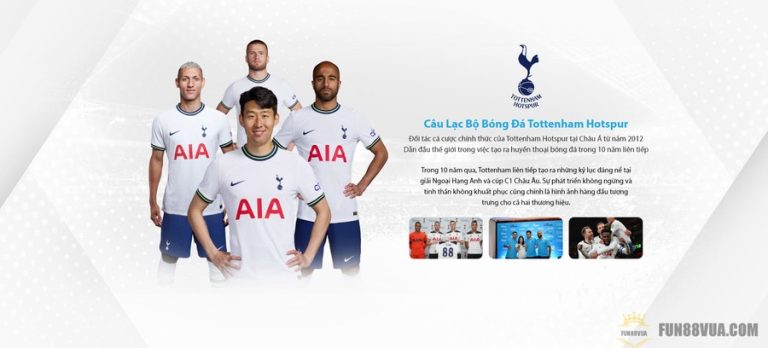 Fun88 đối tác cá cược chính thức của Tottenham Hotspur FC