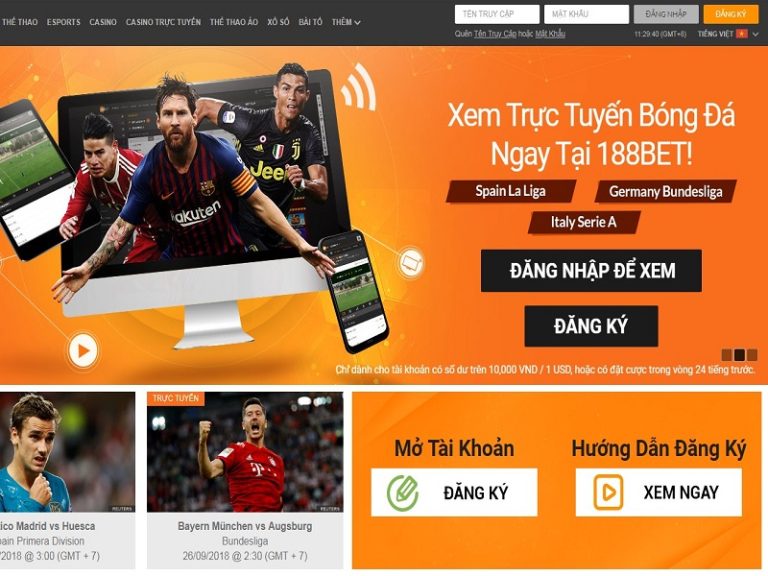 Hướng dẫn nạp tiền vào nhà cái 188bet