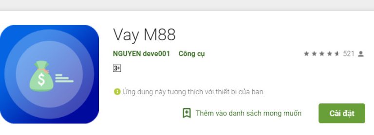 Tải Vay M88 ios/apk vay tiền ngay lập tức – Miễn phí lần đầu vay